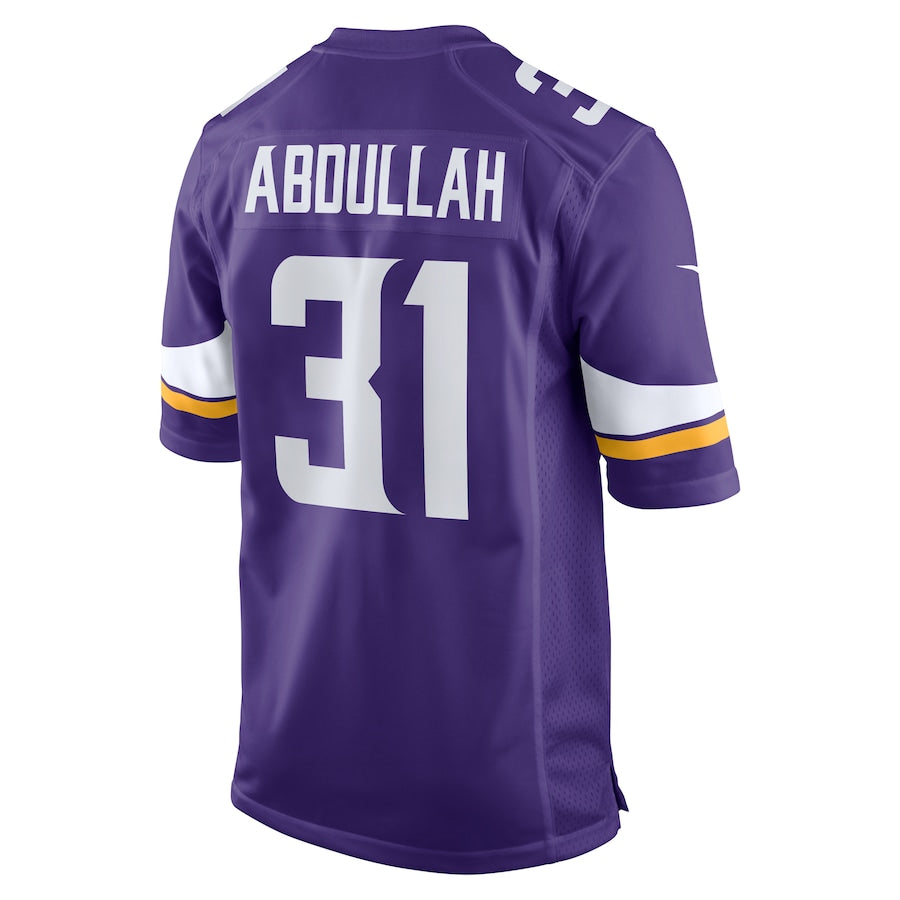 Minnesota Vikings Ameer Abdullah Game Purple Football Jersey product image
