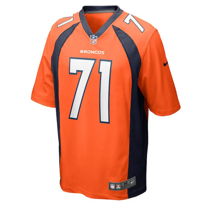 Denver Broncos Austin Schlottmann Game Orange Football Jersey product image