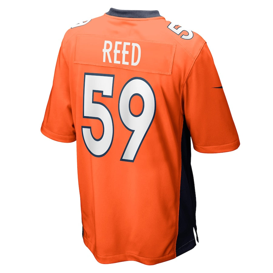 Denver Broncos Malik Reed Game Orange Football Jersey product image