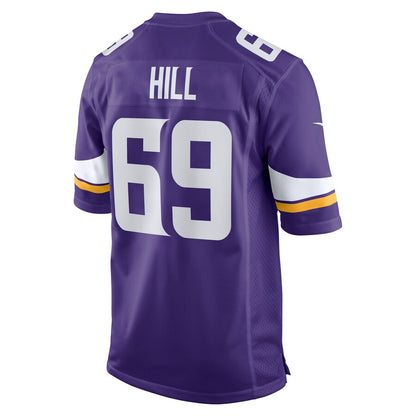 Minnesota Vikings Rashod Hill Game Purple Football Jersey product image