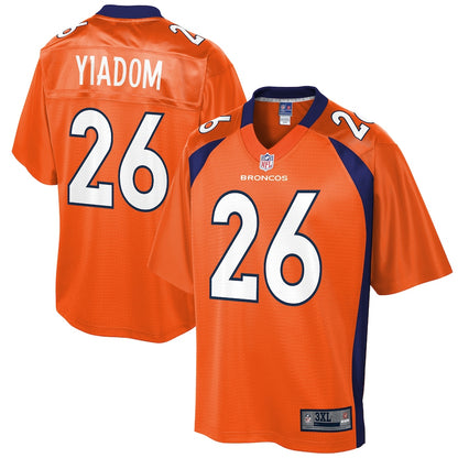 Denver Broncos Isaac Yiadom Pro Line Big & Tall Orange Football Jersey product image