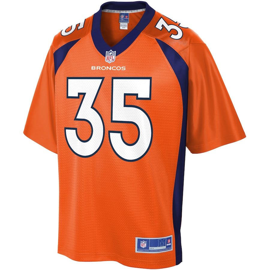 Denver Broncos Tyvis Powell Pro Line Orange Football Jersey product image