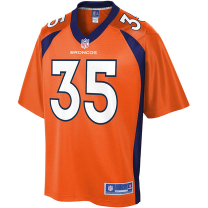 Denver Broncos Tyvis Powell Pro Line Orange Football Jersey product image