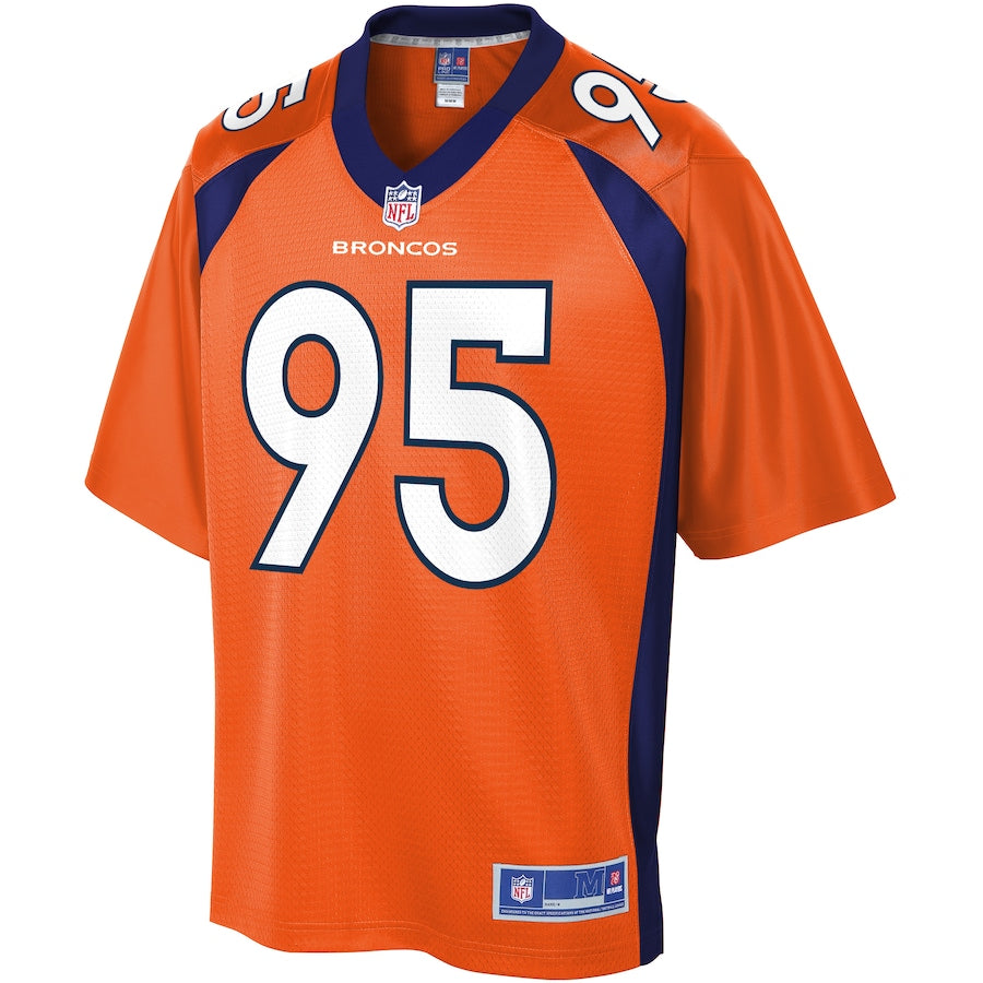 Denver Broncos Derek Wolfe Pro Line Orange Football Jersey product image