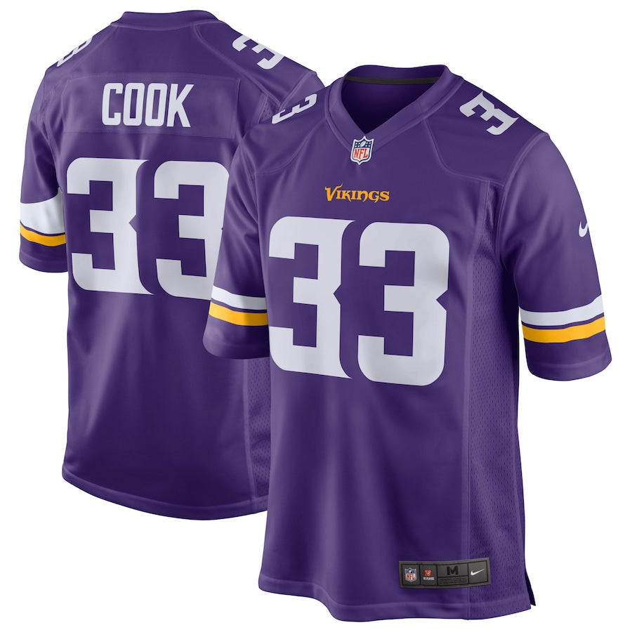 Minnesota Vikings Dalvin Cook Game Purple Football Jersey product image