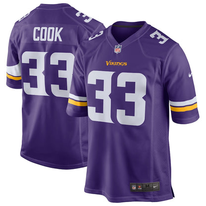 Minnesota Vikings Dalvin Cook Game Purple Football Jersey product image