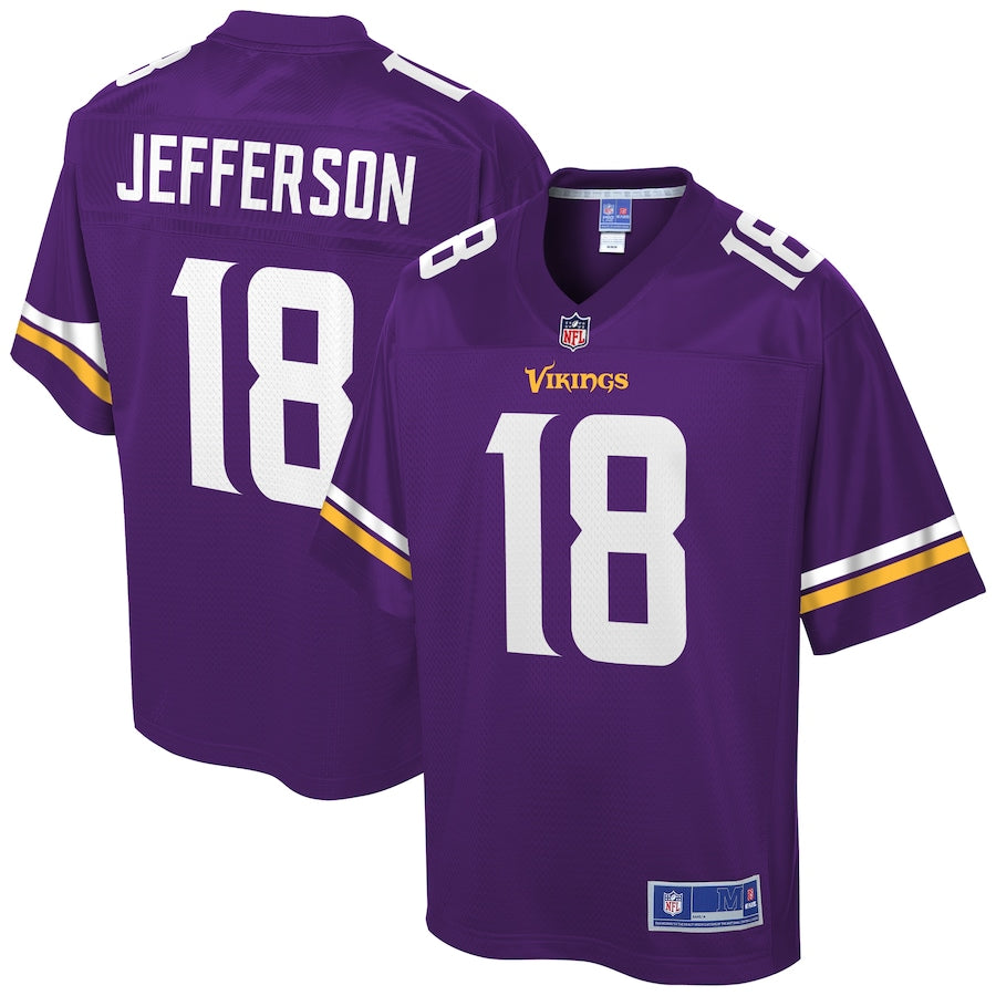 Minnesota Vikings Justin Jefferson Pro Line Purple Football Jersey product image