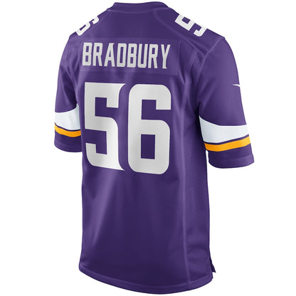 Minnesota Vikings Garret Bradbury Game Purple Football Jersey product image