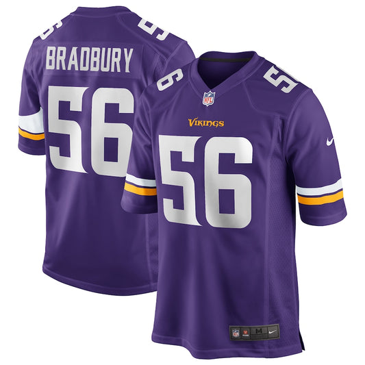 Minnesota Vikings Garret Bradbury Game Purple Football Jersey product image