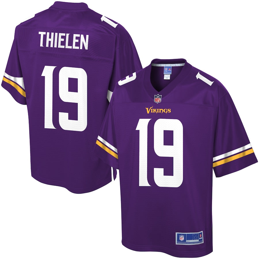 Minnesota Vikings Adam Thielen Pro Line Team Color Purple Football Jersey product image