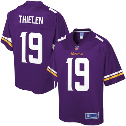 Minnesota Vikings Adam Thielen Pro Line Team Color Purple Football Jersey product image