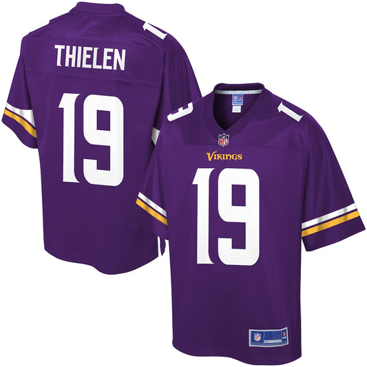 Minnesota Vikings Adam Thielen Pro Line Team Color Purple Football Jersey product image