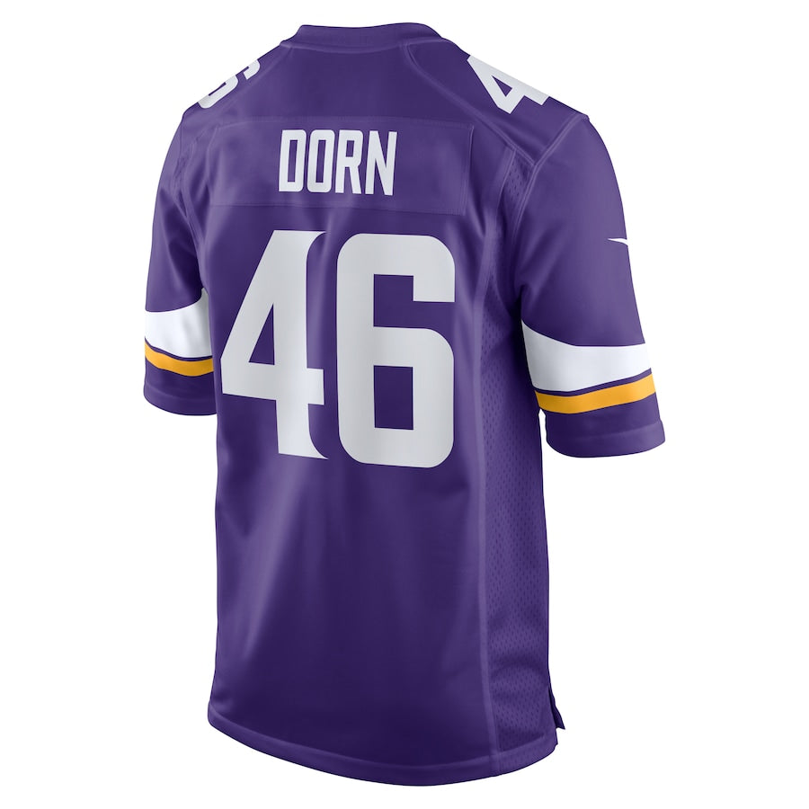 Minnesota Vikings Myles Dorn Game Purple Football Jersey product image