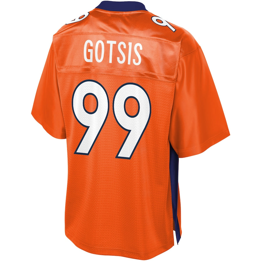 Denver Broncos Adam Gotsis Pro Line Orange Football Jersey product image