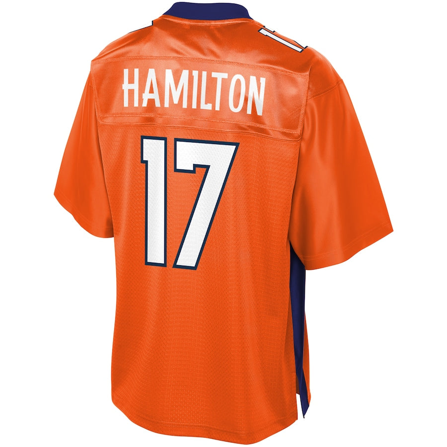 Denver Broncos Daesean Hamilton Pro Line Big & Tall Orange Football Jersey product image