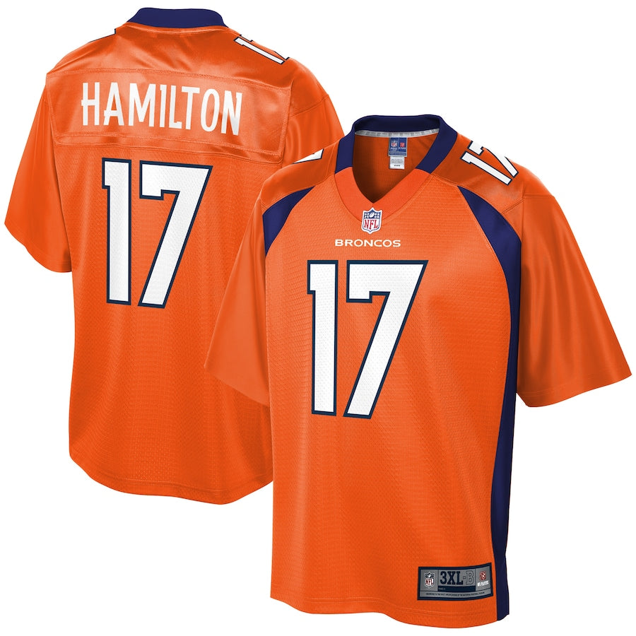Denver Broncos Daesean Hamilton Pro Line Big & Tall Orange Football Jersey product image