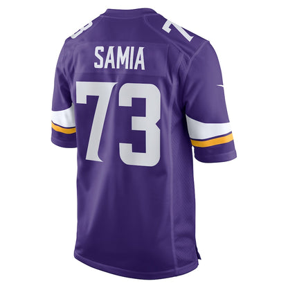 Minnesota Vikings Dru Samia Game Purple Football Jersey product image