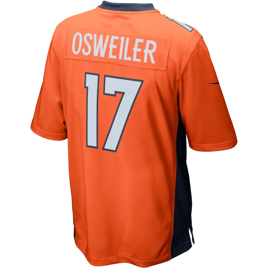 Denver Broncos Brock Osweiler Game Orange Football Jersey product image