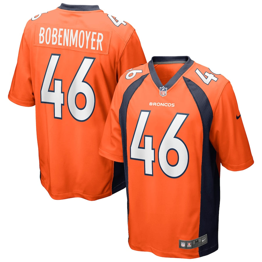 Denver Broncos Jacob Bobenmoyer Game Orange Football Jersey product image