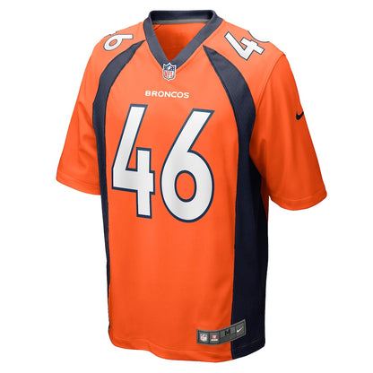 Denver Broncos Jacob Bobenmoyer Game Orange Football Jersey product image