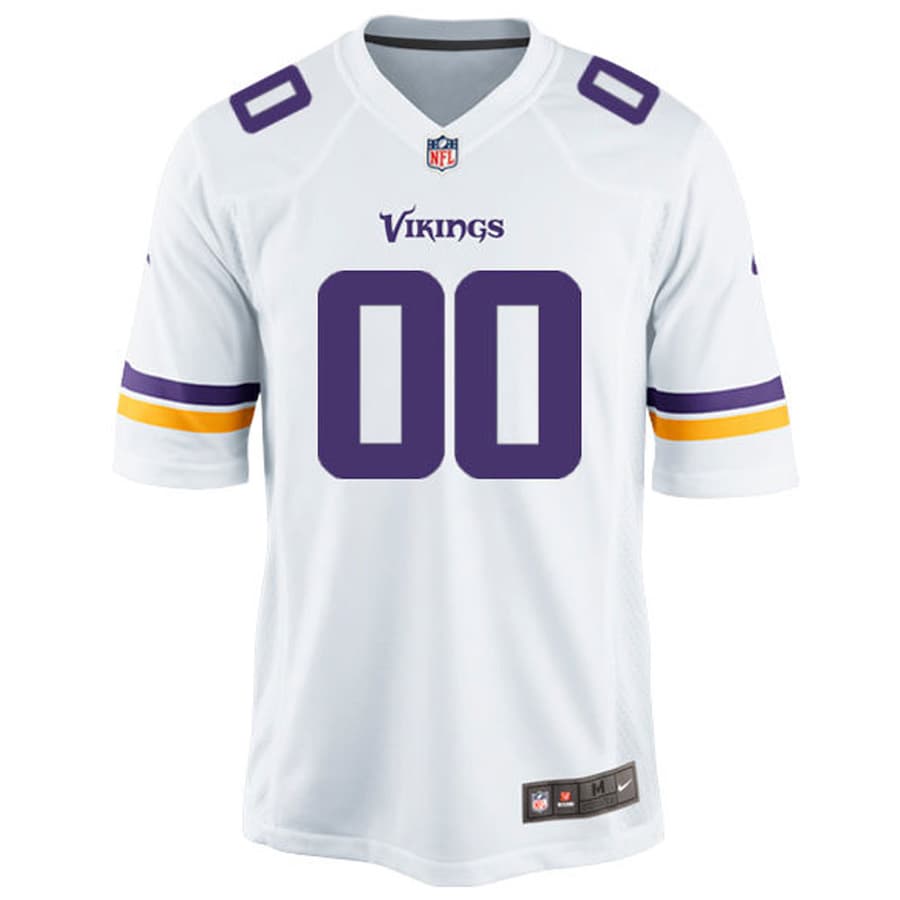Minnesota Vikings Customized Game White Football Jersey product image