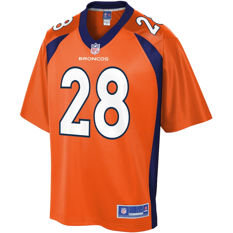 Denver Broncos Royce Freeman Pro Line Orange Football Jersey product image
