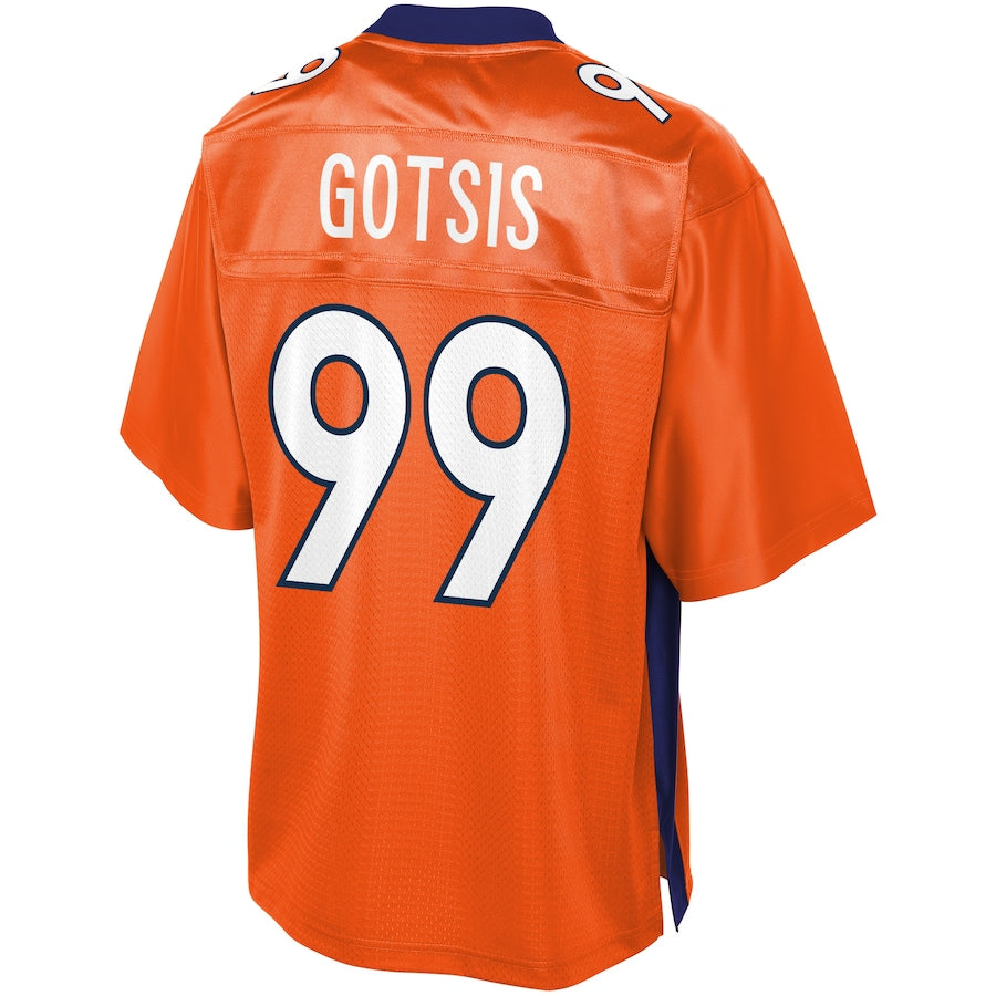 Denver Broncos Adam Gotsis Pro Line Big & Tall Orange Football Jersey product image