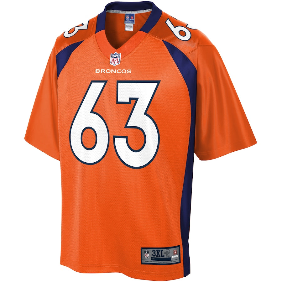 Denver Broncos Tyler Jones Pro Line Big & Tall Orange Football Jersey product image