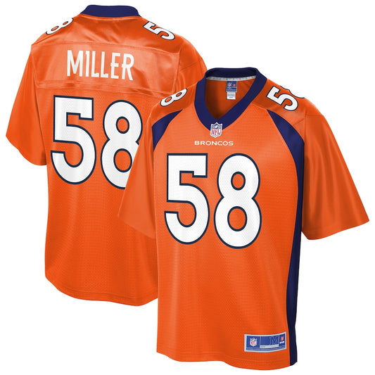 Denver Broncos Von Miller Pro Line Orange Football Jersey product image