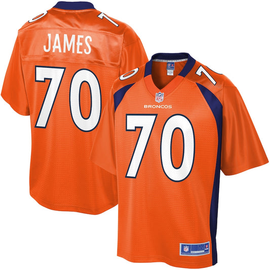 Denver Broncos Ja'wuan James Pro Line Orange Football Jersey product image