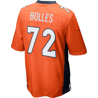 Denver Broncos Garett Bolles Game Orange Football Jersey product image