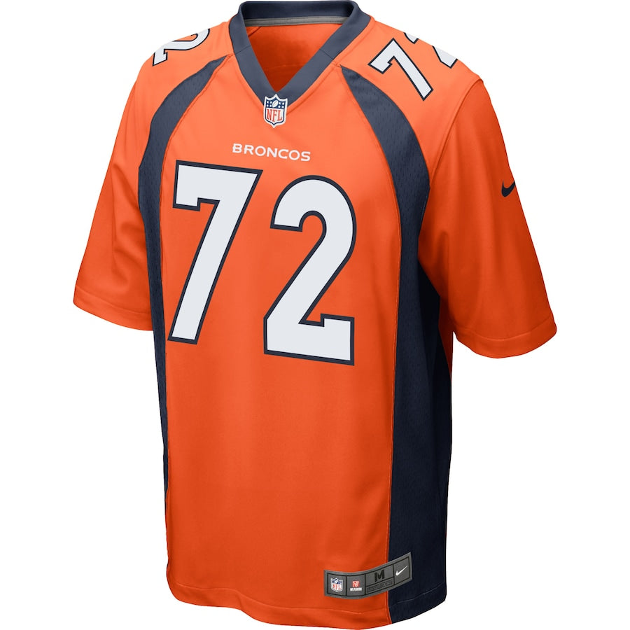 Denver Broncos Garett Bolles Game Orange Football Jersey product image