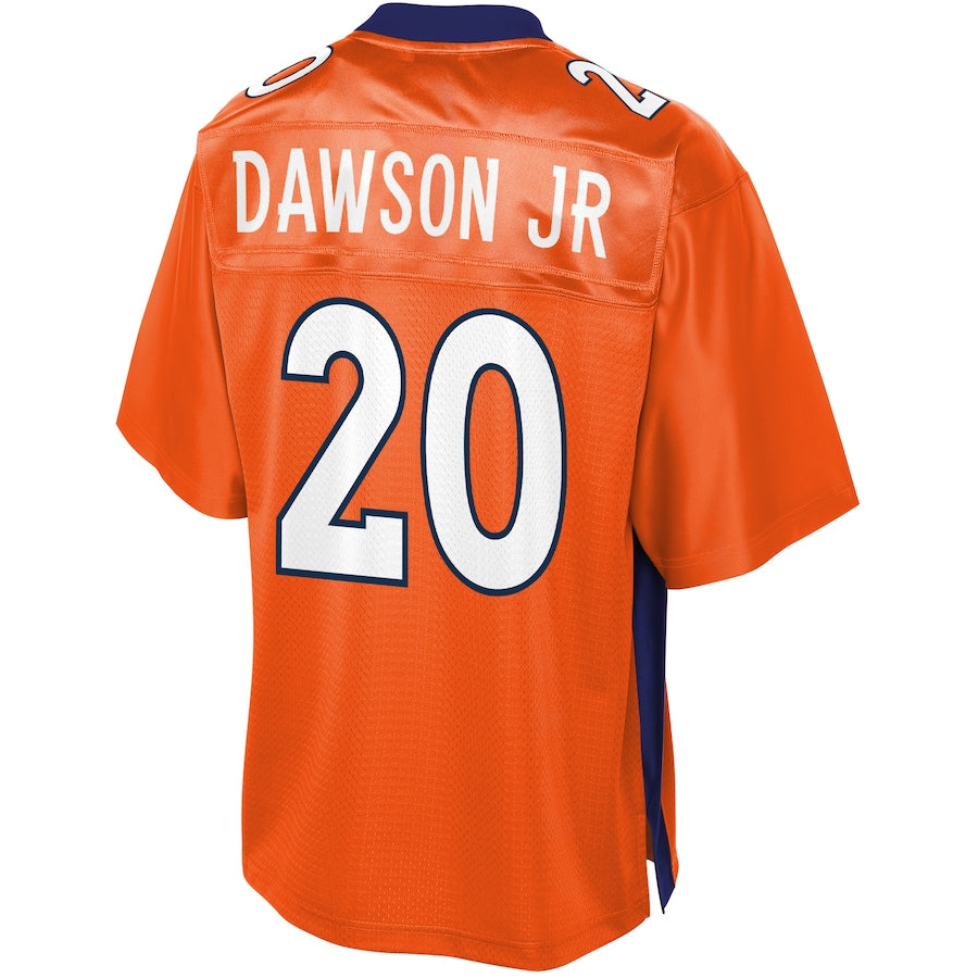 Denver Broncos Duke Dawson Pro Line Big & Tall Orange Football Jersey product image