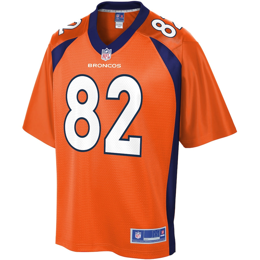 Denver Broncos Jeff Heuerman Pro Line Orange Football Jersey product image