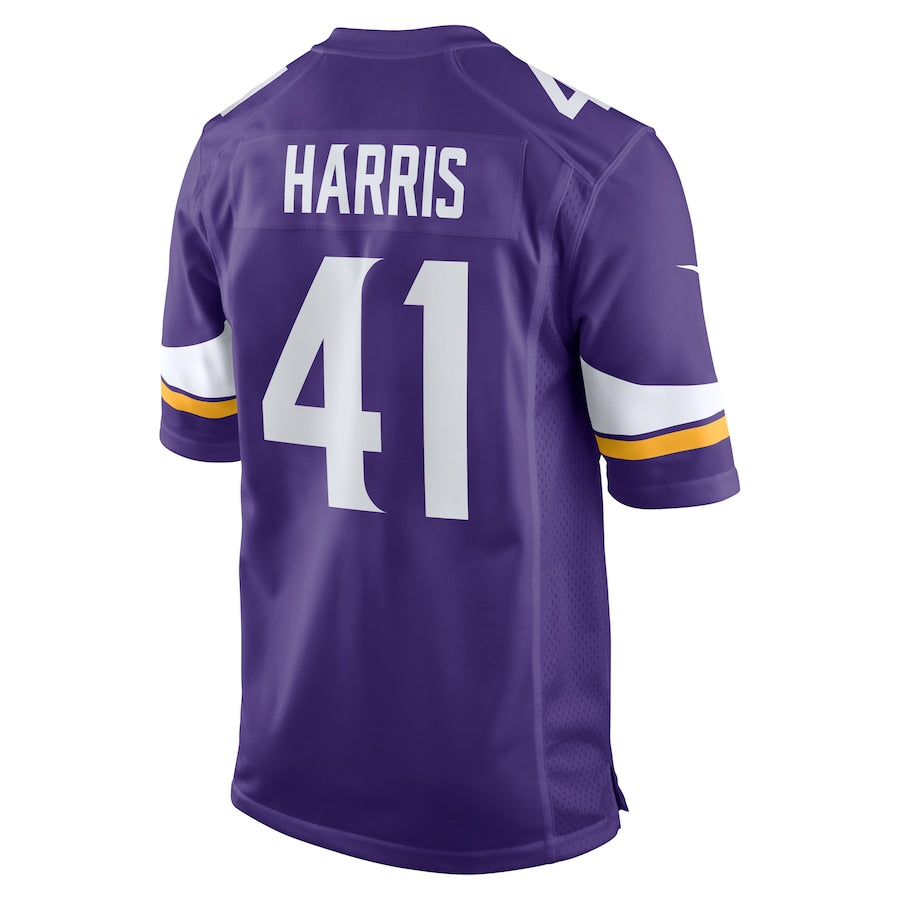 Minnesota Vikings Anthony Harris Game Purple Football Jersey product image