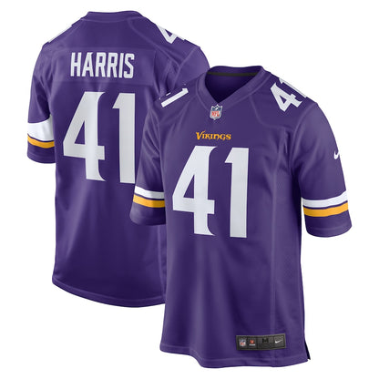 Minnesota Vikings Anthony Harris Game Purple Football Jersey product image