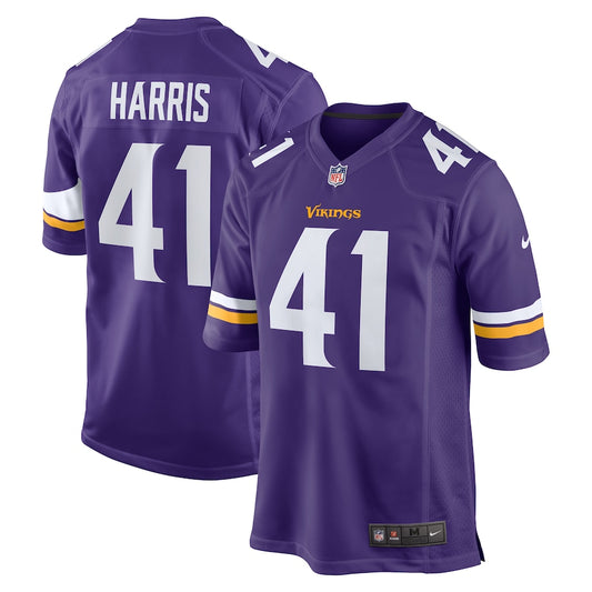 Minnesota Vikings Anthony Harris Game Purple Football Jersey product image