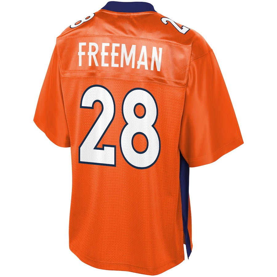 Denver Broncos Royce Freeman Pro Line Orange Football Jersey product image