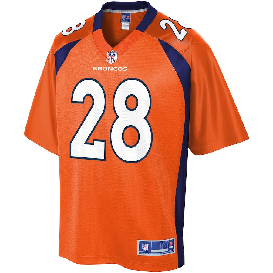 Denver Broncos Royce Freeman Pro Line Orange Football Jersey product image