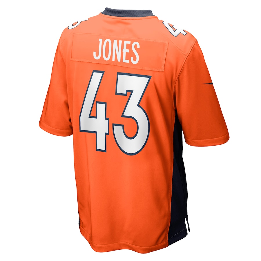 Denver Broncos Joe Jones Game Orange Football Jersey product image