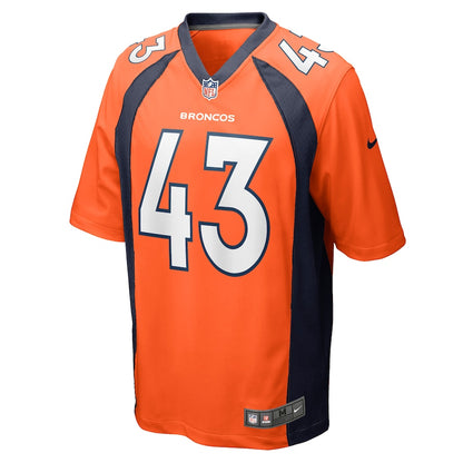 Denver Broncos Joe Jones Game Orange Football Jersey product image