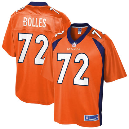 Denver Broncos Garett Bolles Pro Line Orange Football Jersey product image