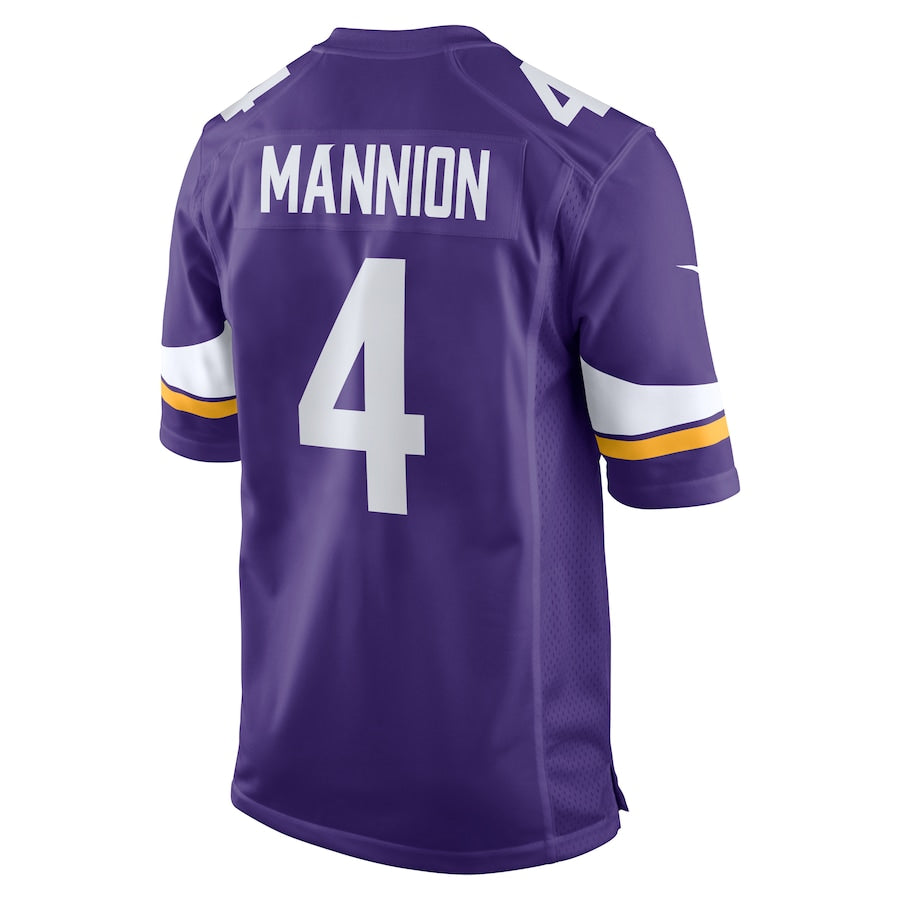 Minnesota Vikings Sean Mannion Game Purple Football Jersey product image