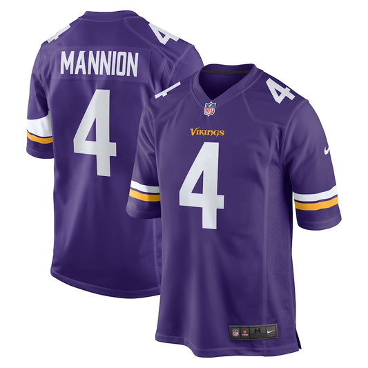 Minnesota Vikings Sean Mannion Game Purple Football Jersey product image