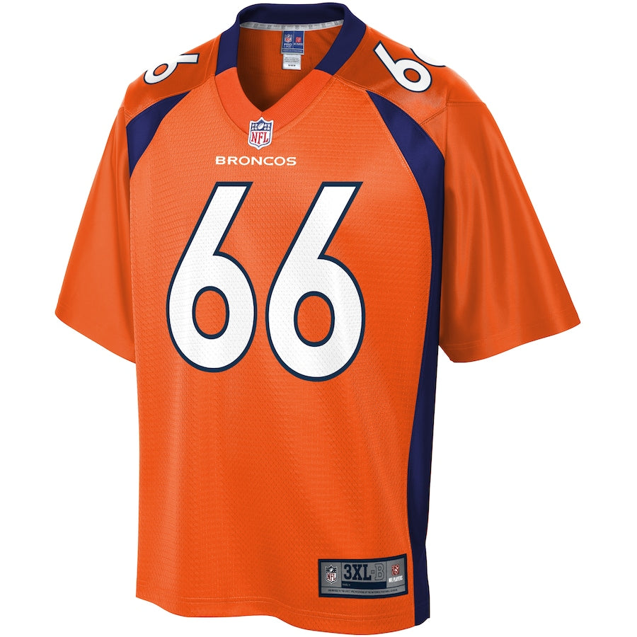 Denver Broncos Dalton Risner Pro Line Big & Tall Orange Football Jersey product image