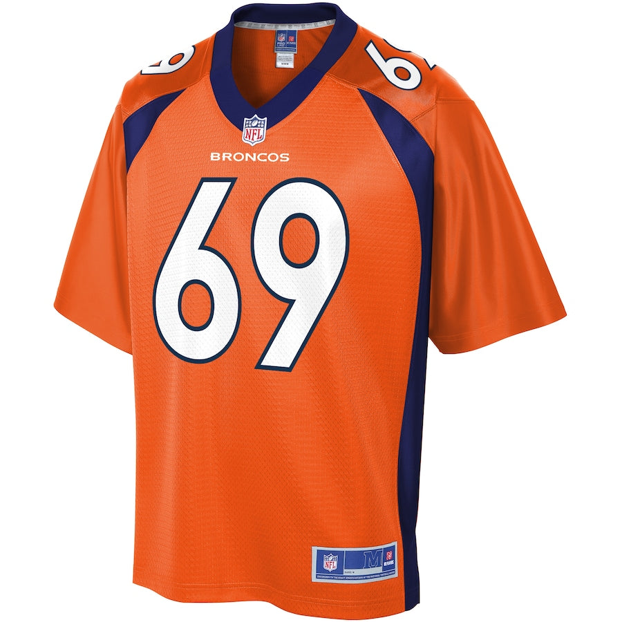 Denver Broncos Jake Rodgers Pro Line Orange Football Jersey product image