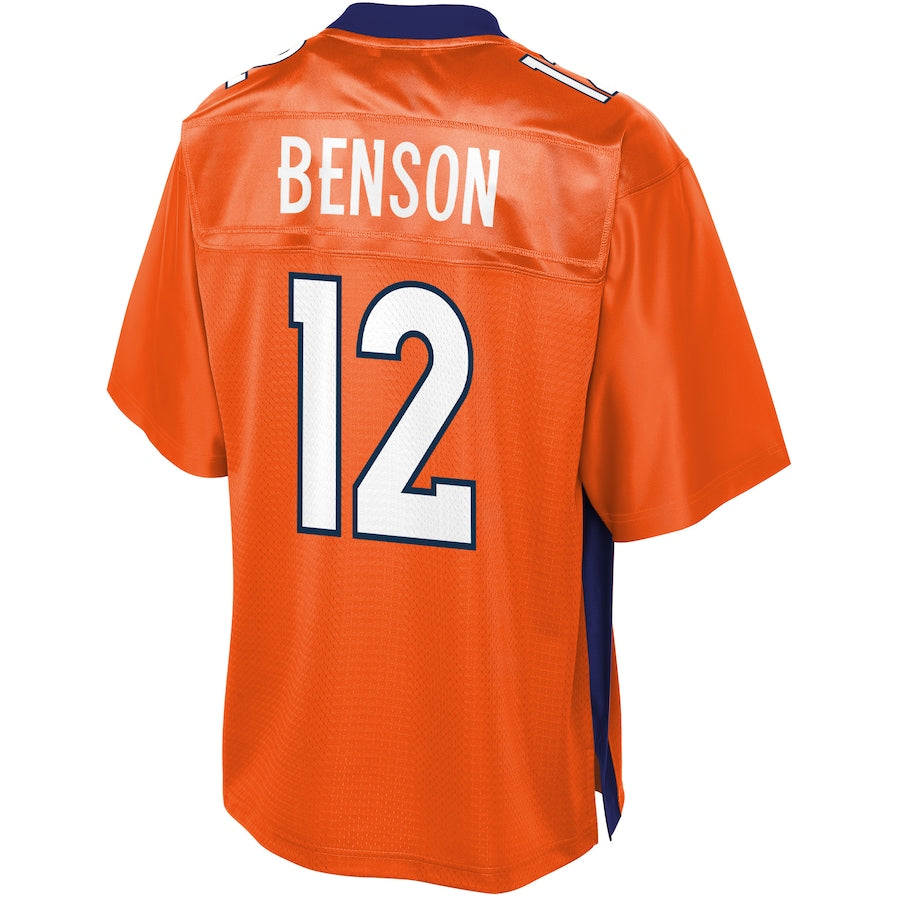 Denver Broncos Trinity Benson Pro Line Orange Football Jersey product image