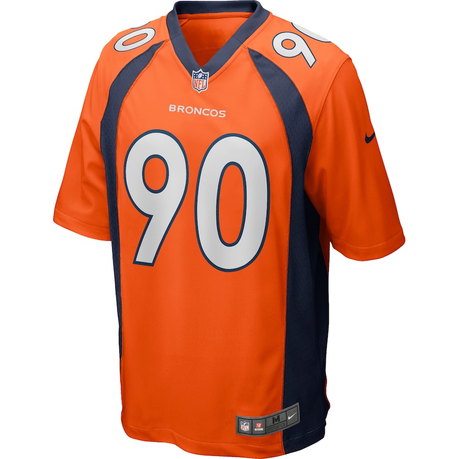 Denver Broncos Kyle Peko Game Orange Football Jersey product image