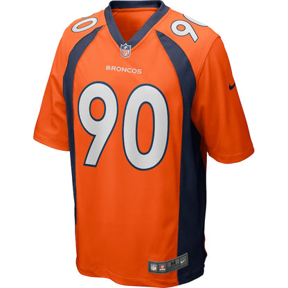 Denver Broncos Kyle Peko Game Orange Football Jersey product image