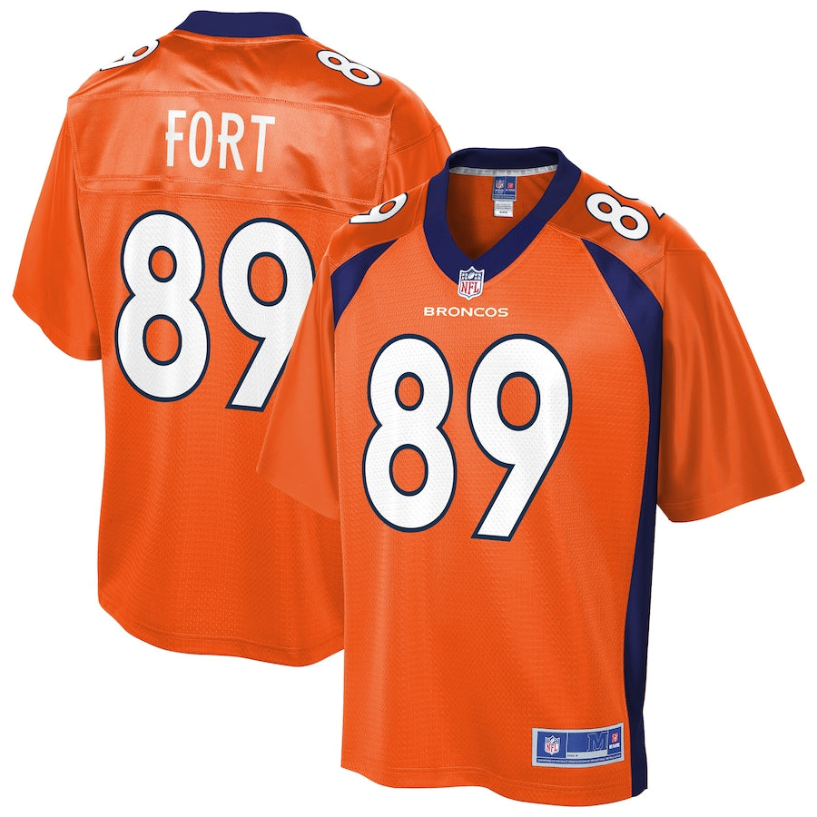Denver Broncos Austin Fort Pro Line Orange Football Jersey product image